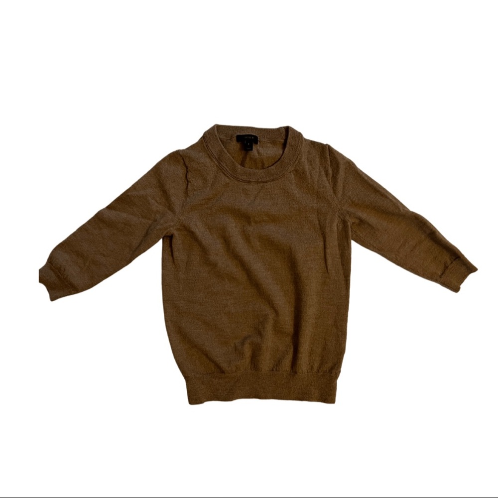 J crew | tan sweater